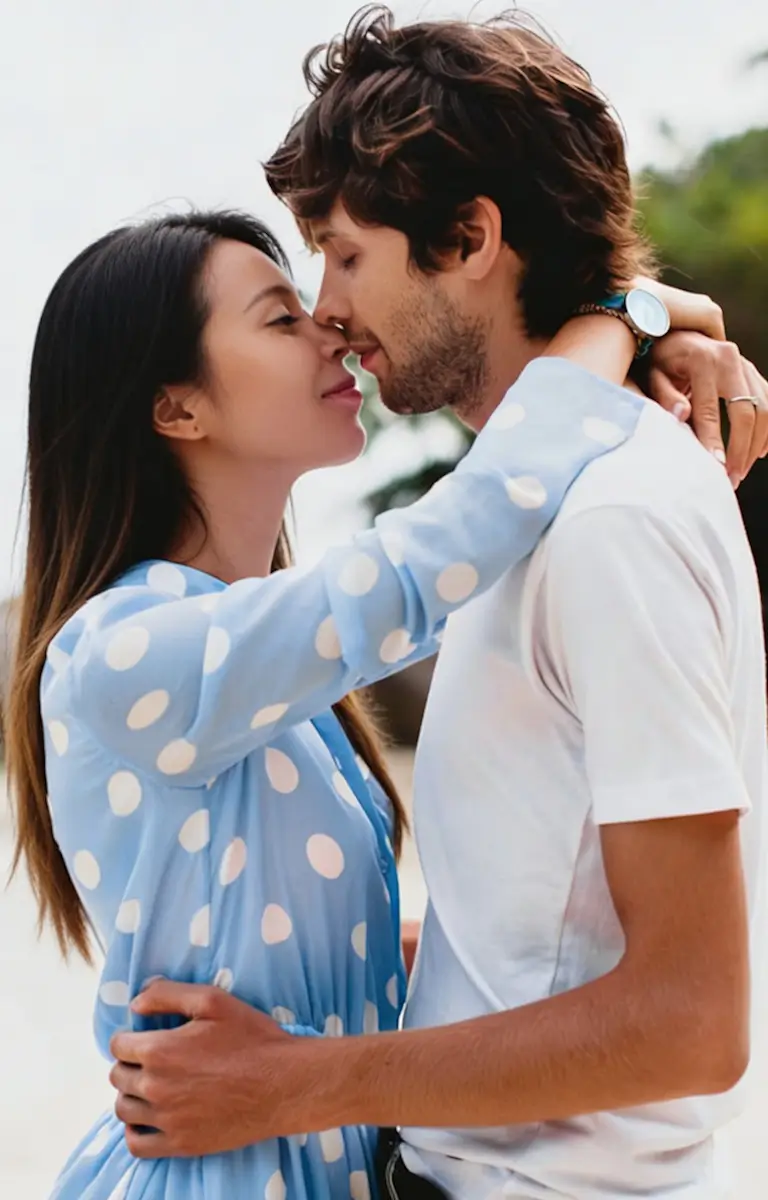 Happy couple representing real connection on MyLadyboyCupid ladyboy dating site