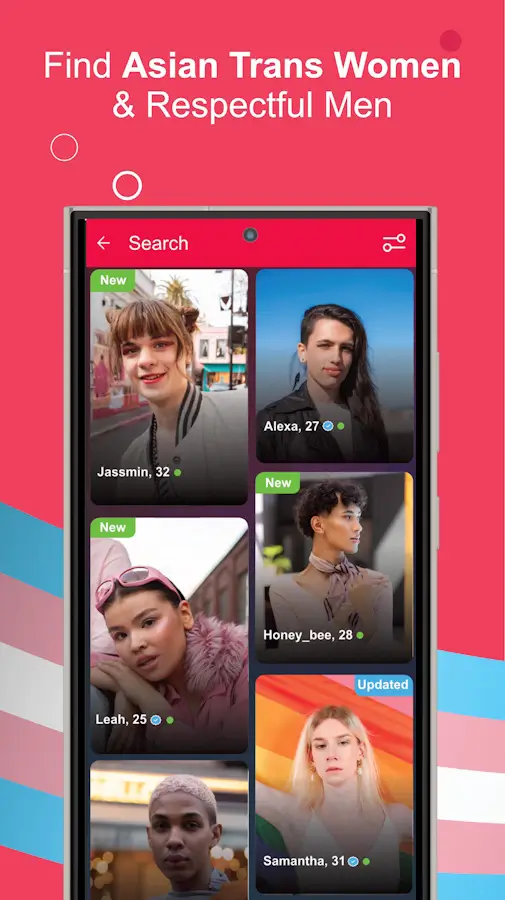 MyLadyboyCupid ladyboy dating search page